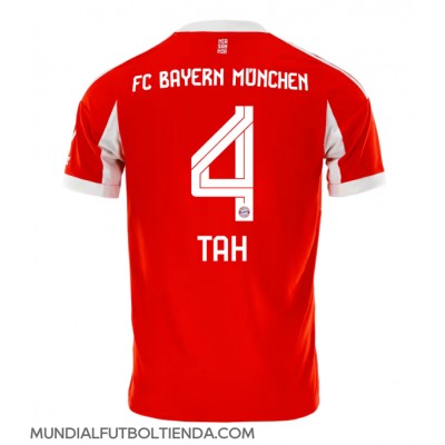 Camiseta Bayern Munich Jonathan Tah #4 Primera Equipación Replica 2025-26 mangas cortas Camiseta Bayern Munich Jonathan Tah #4 Primera Equipación Replica 2025-26 mangas cortas